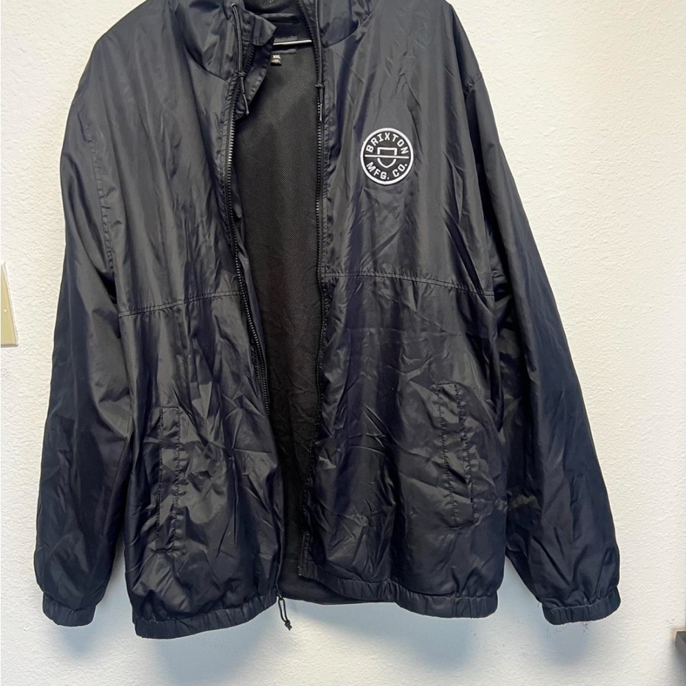 Brixton Men's Navy Windbreaker Jacket